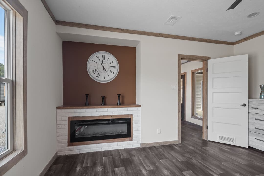 The white oak interior home features