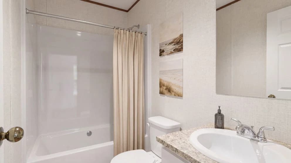 Spruce bathroom home features
