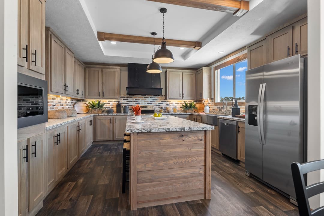 The cedar creek kitchen home features