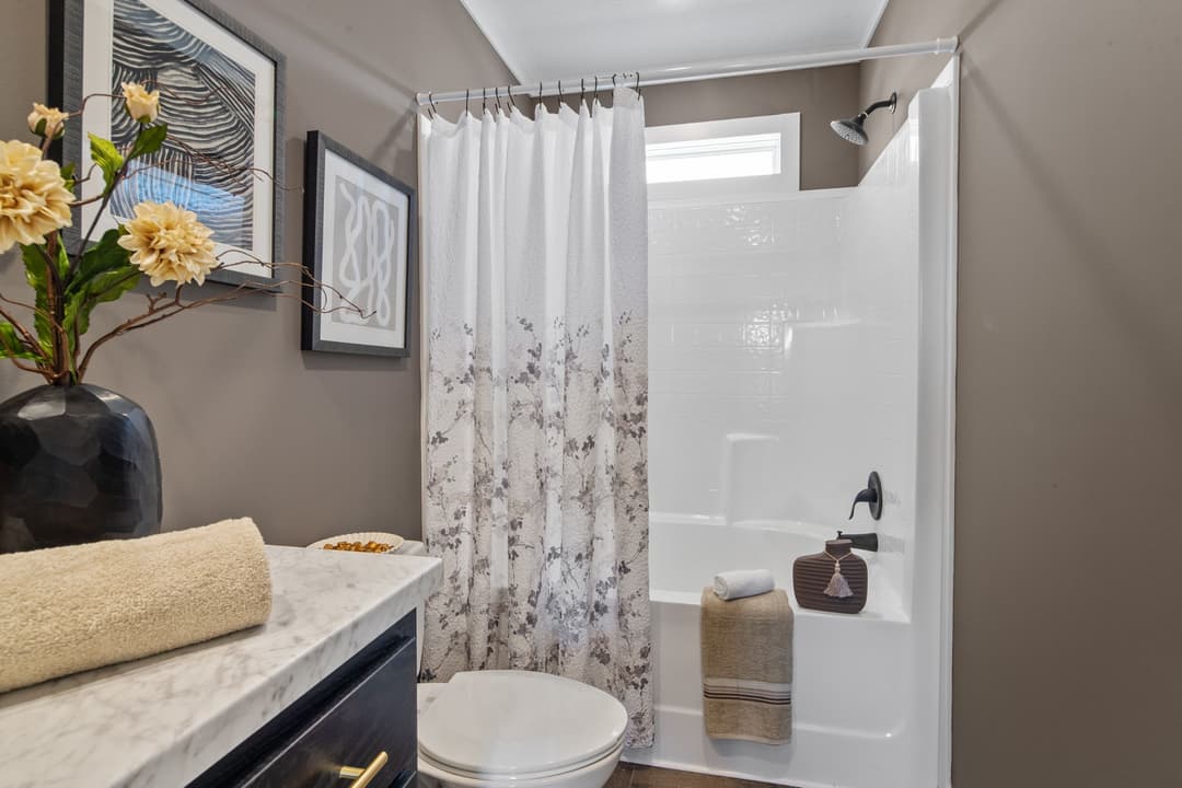 The hangout bathroom home features