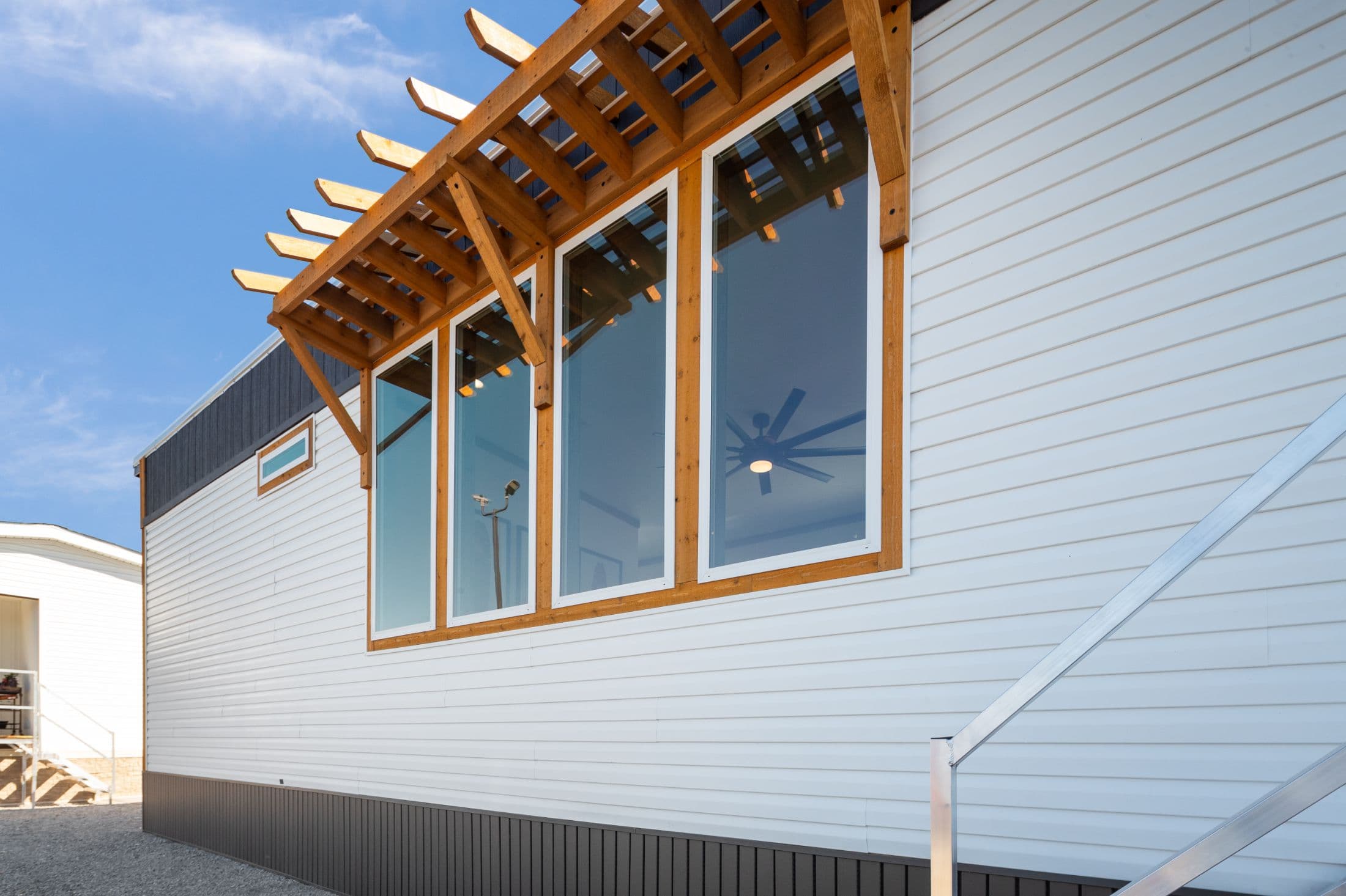 The keystone exterior home features