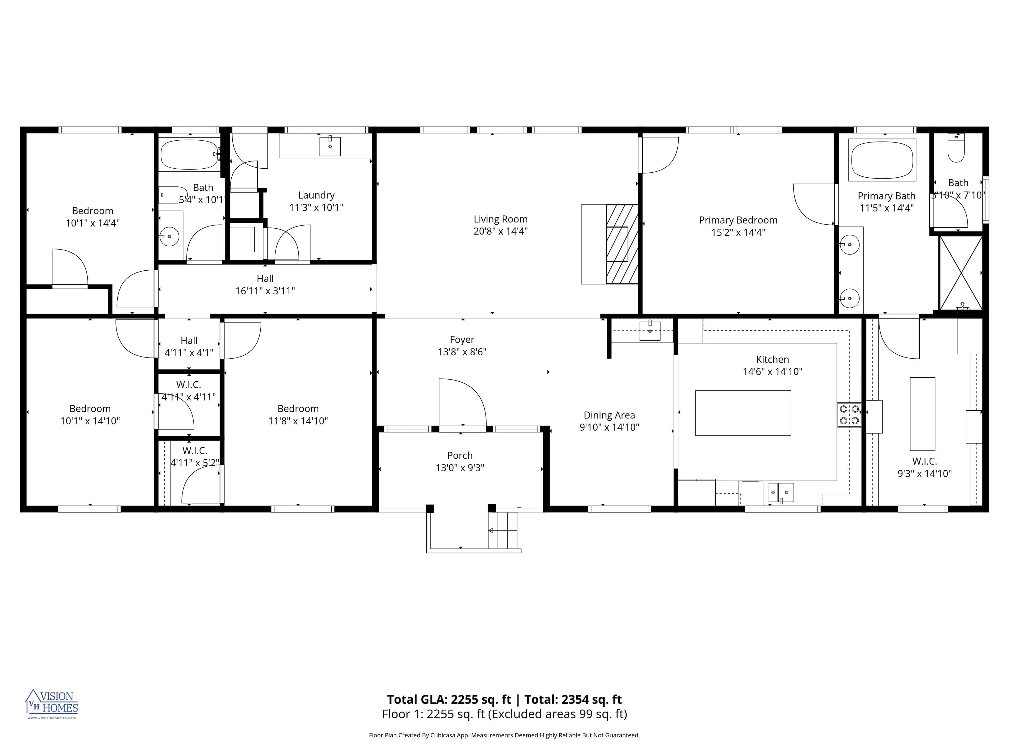 The cedar creek floor plan home features