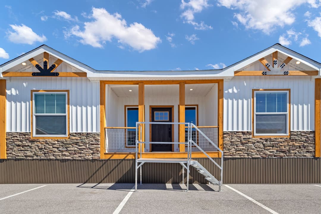 The cedar creek exterior home features