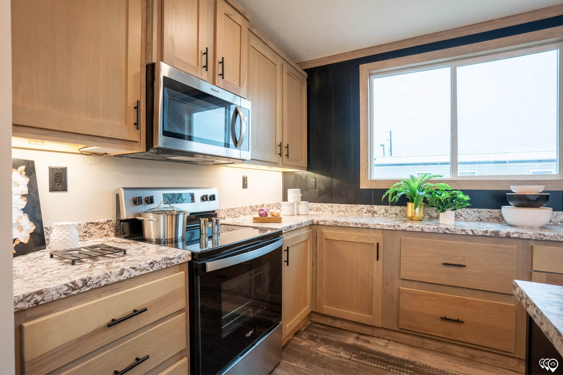 The canyon creek kitchen home features