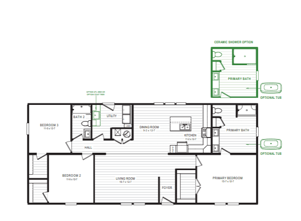 Tanglewood  home features