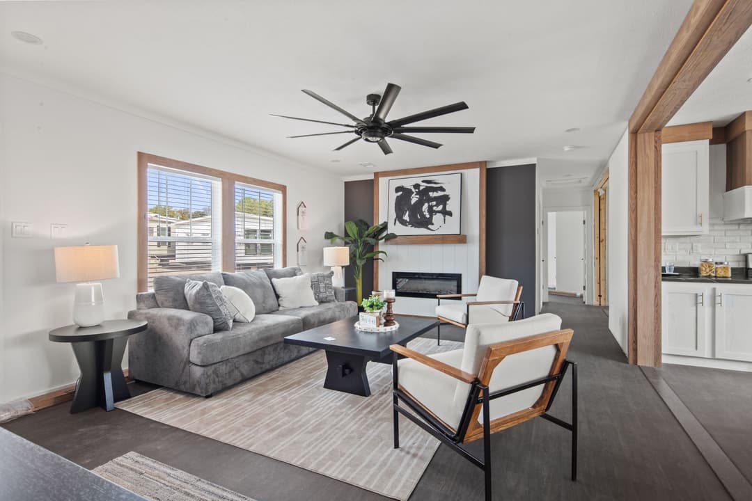 The little creek interior home features