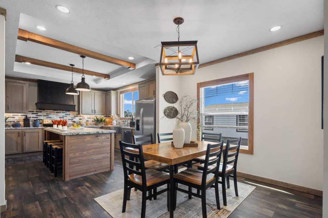 The cedar creek interior home features