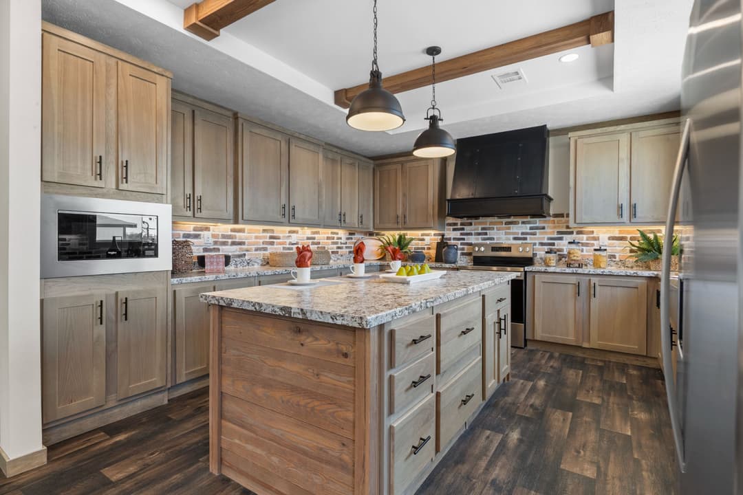 The cedar creek kitchen home features