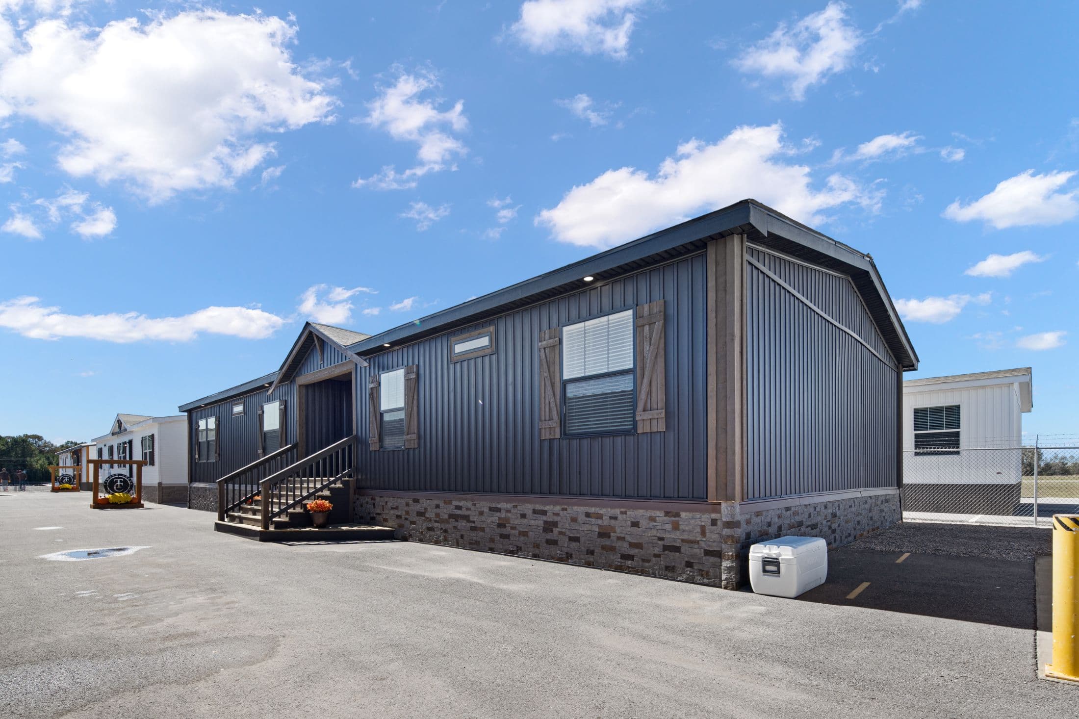 The low country exterior home features