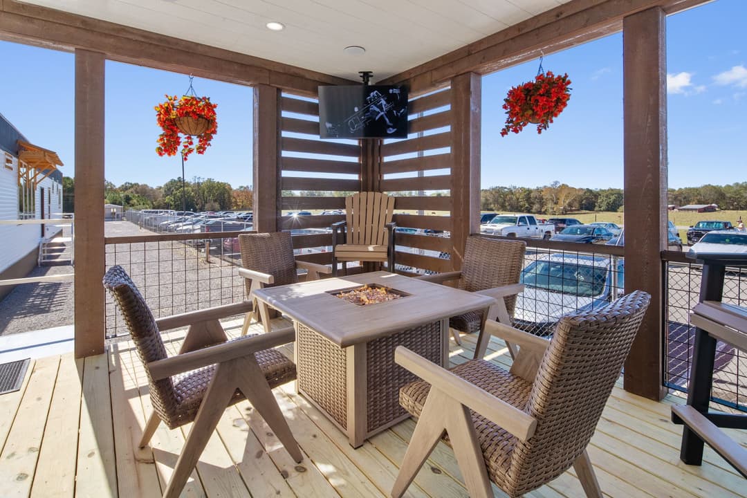 The hangout exterior home features