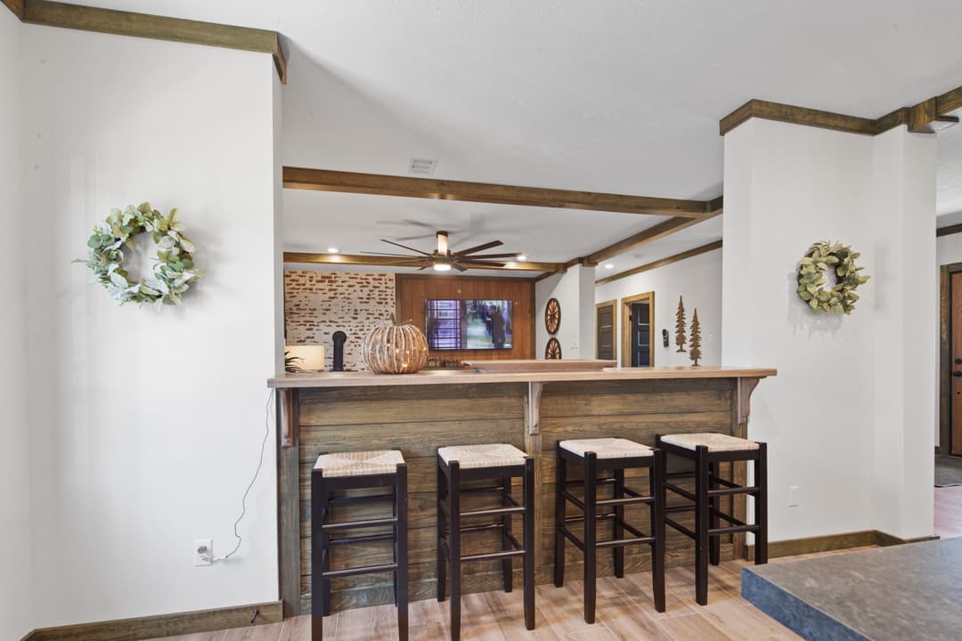 The low country interior home features