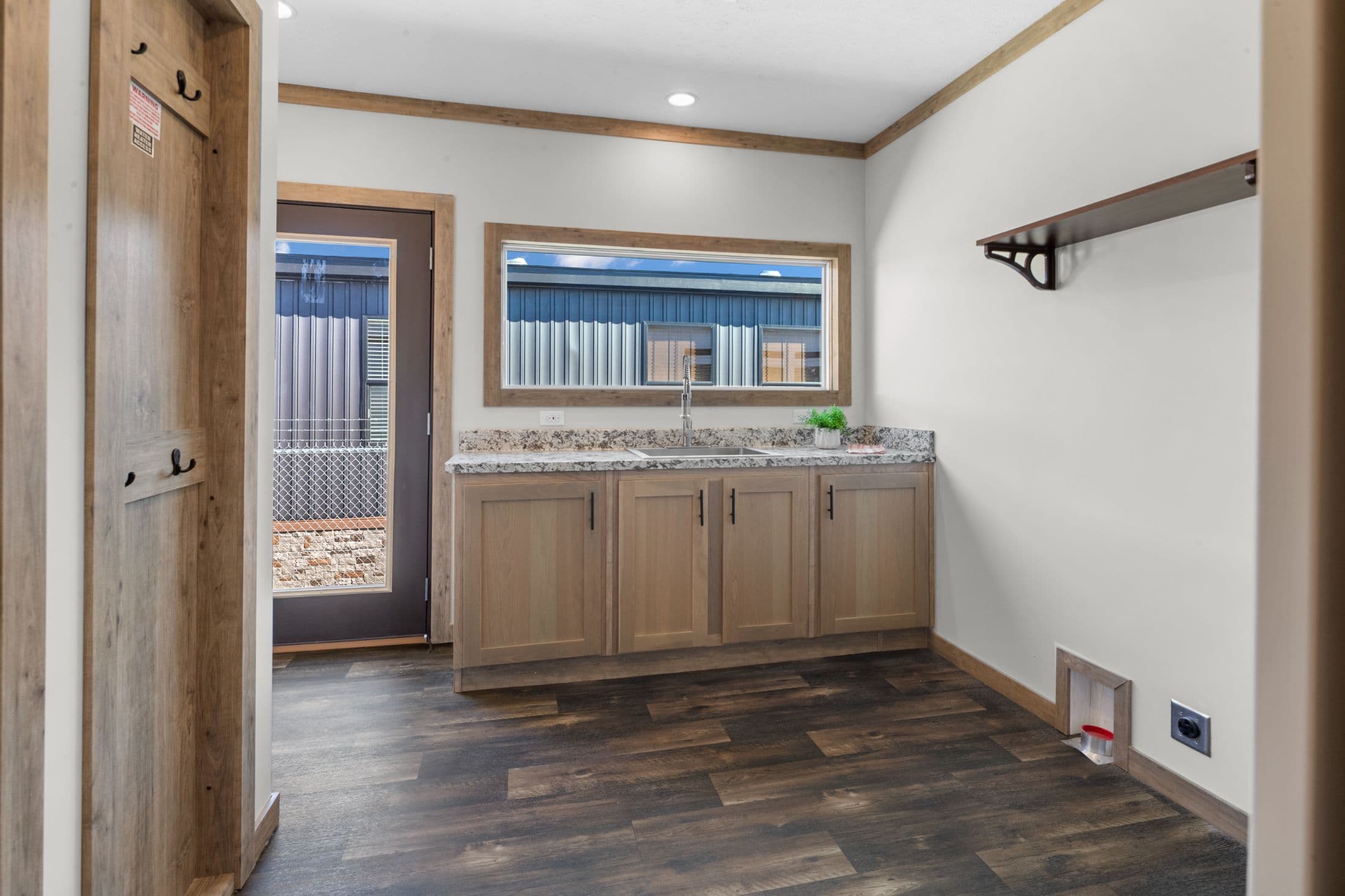 The cedar creek interior home features