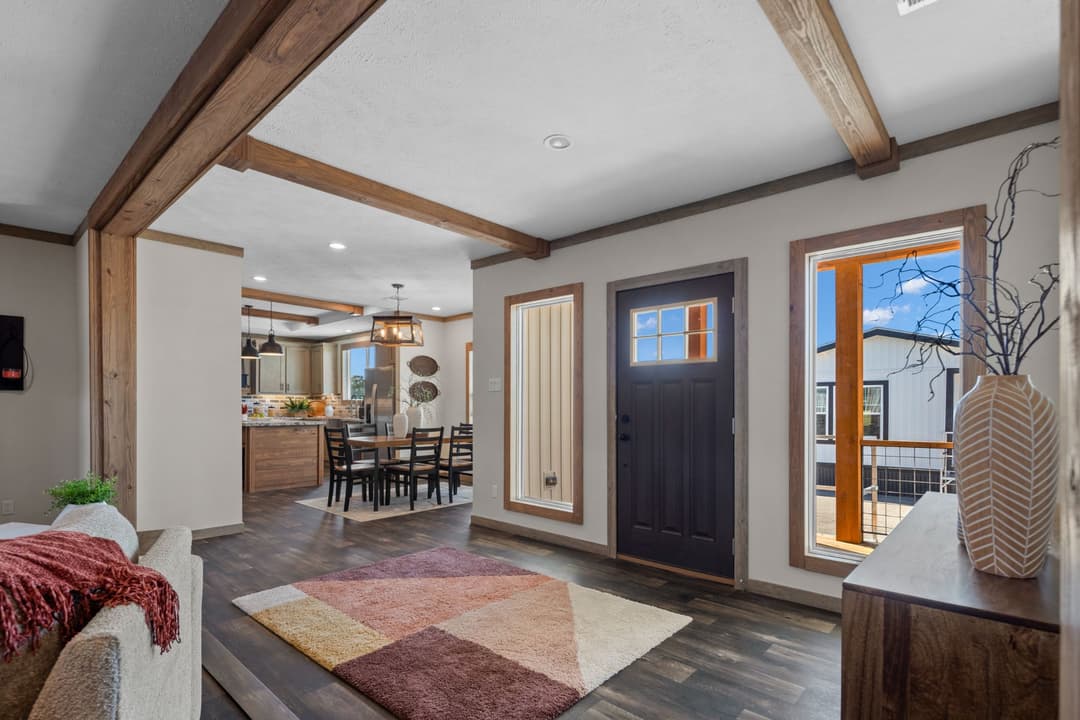 The cedar creek interior home features