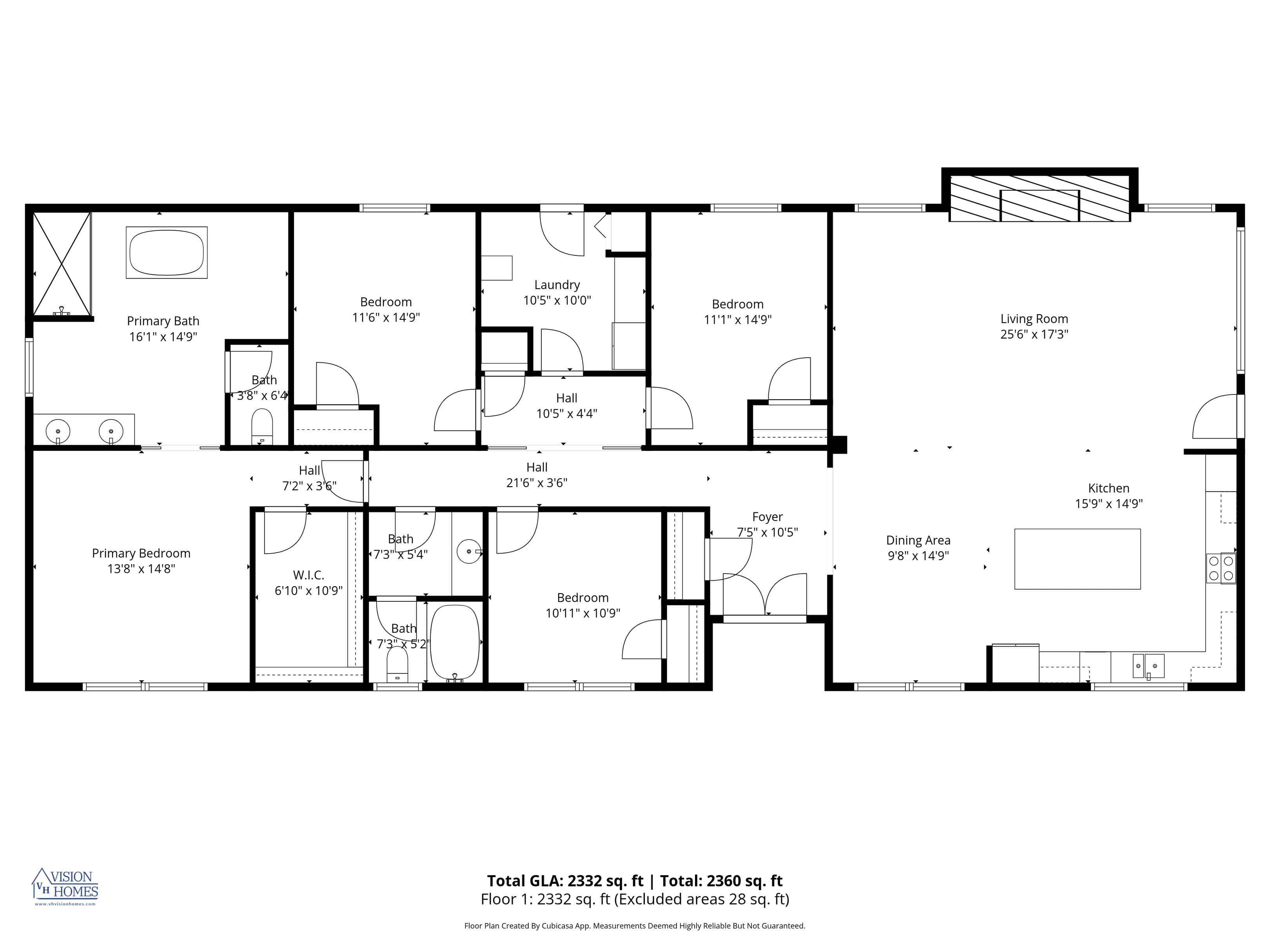 The highland oak floor plan home features