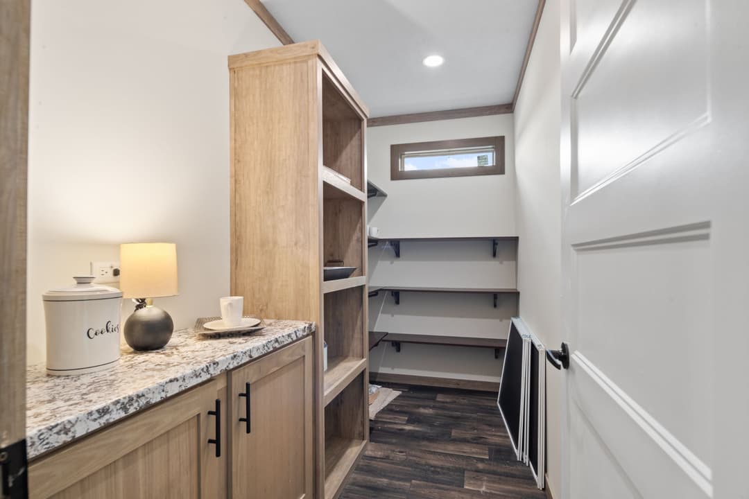 The white oak interior home features