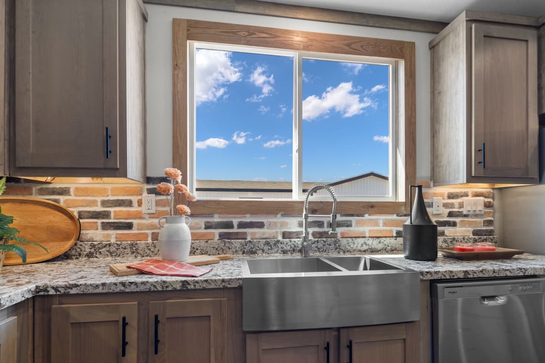 The cedar creek kitchen home features