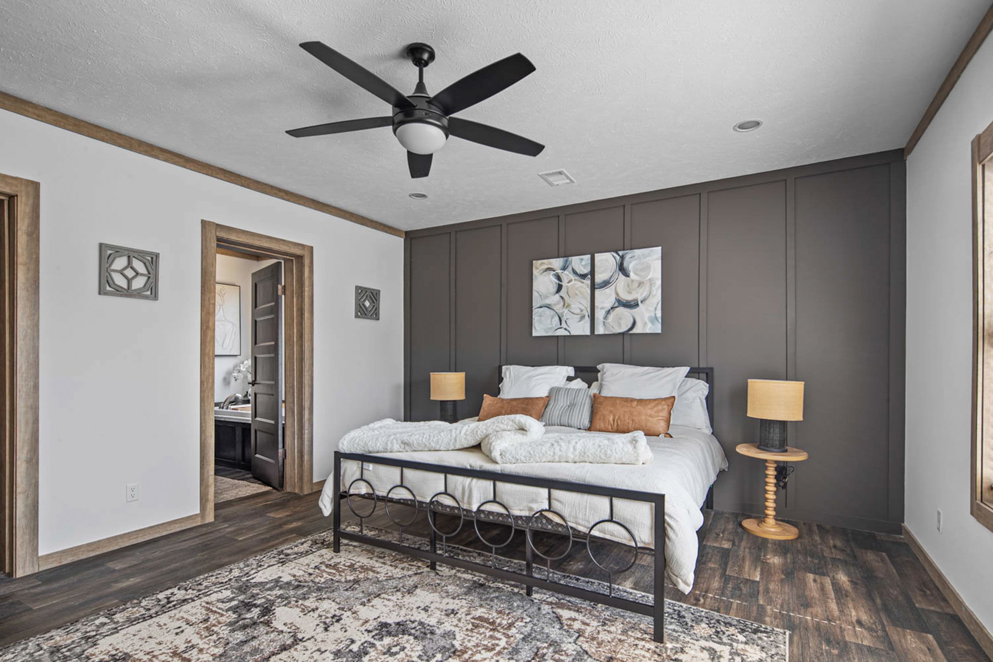 The delilah (inventory) bedroom home features