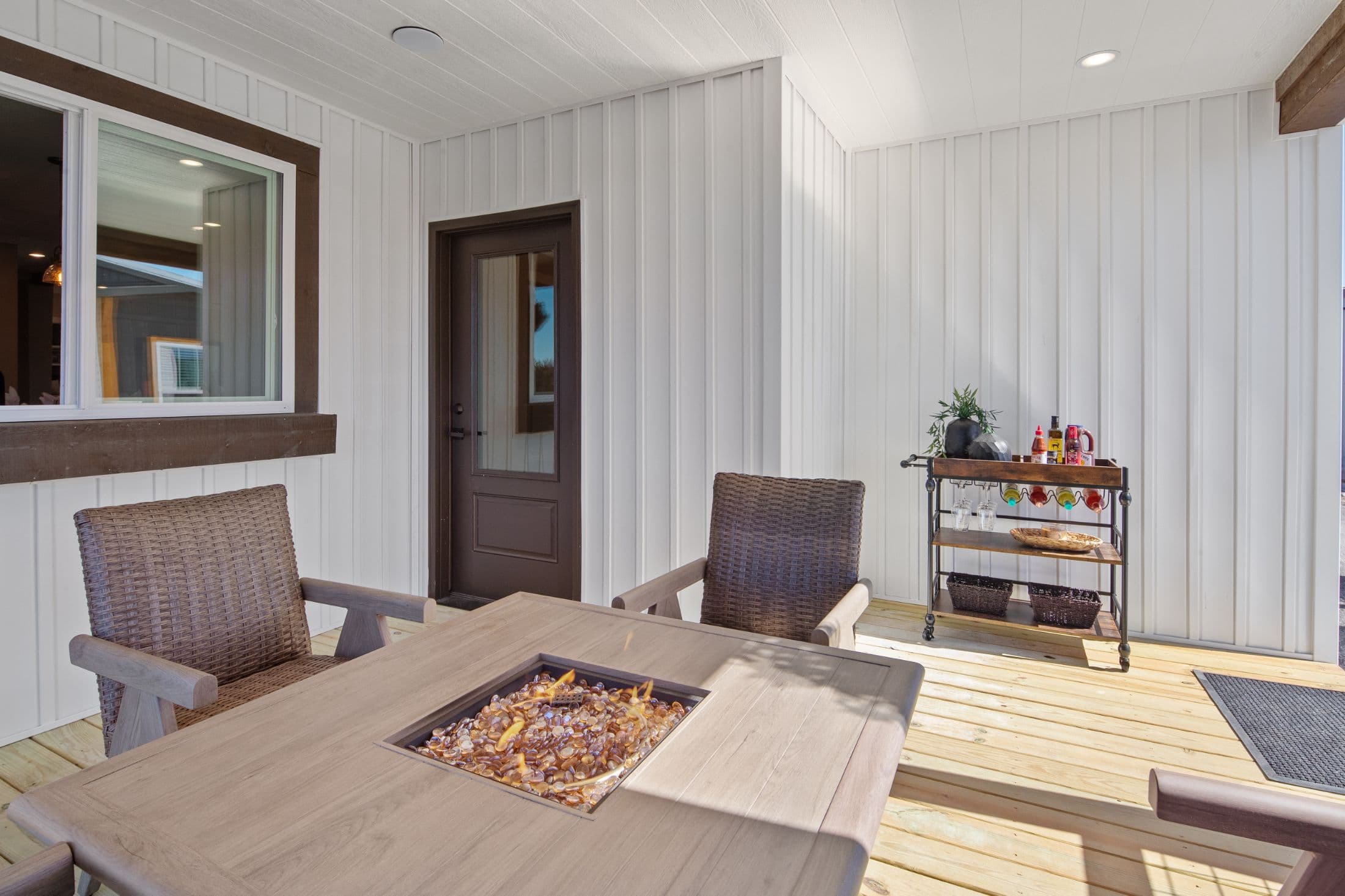 The hangout exterior home features