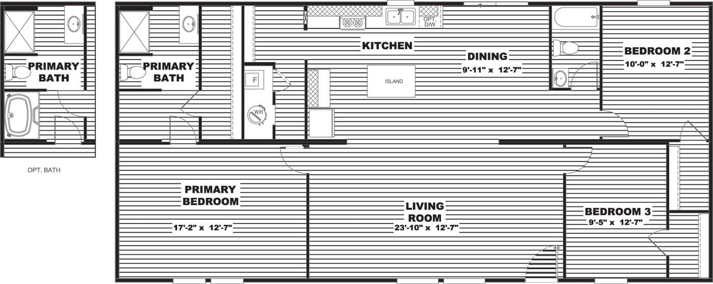 Spruce floor plan home features