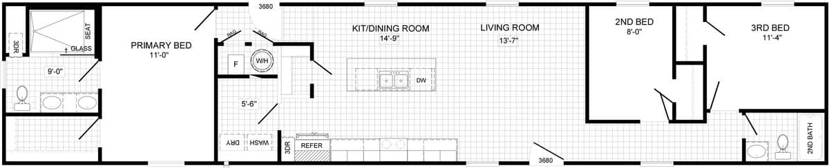 The waverly  home features
