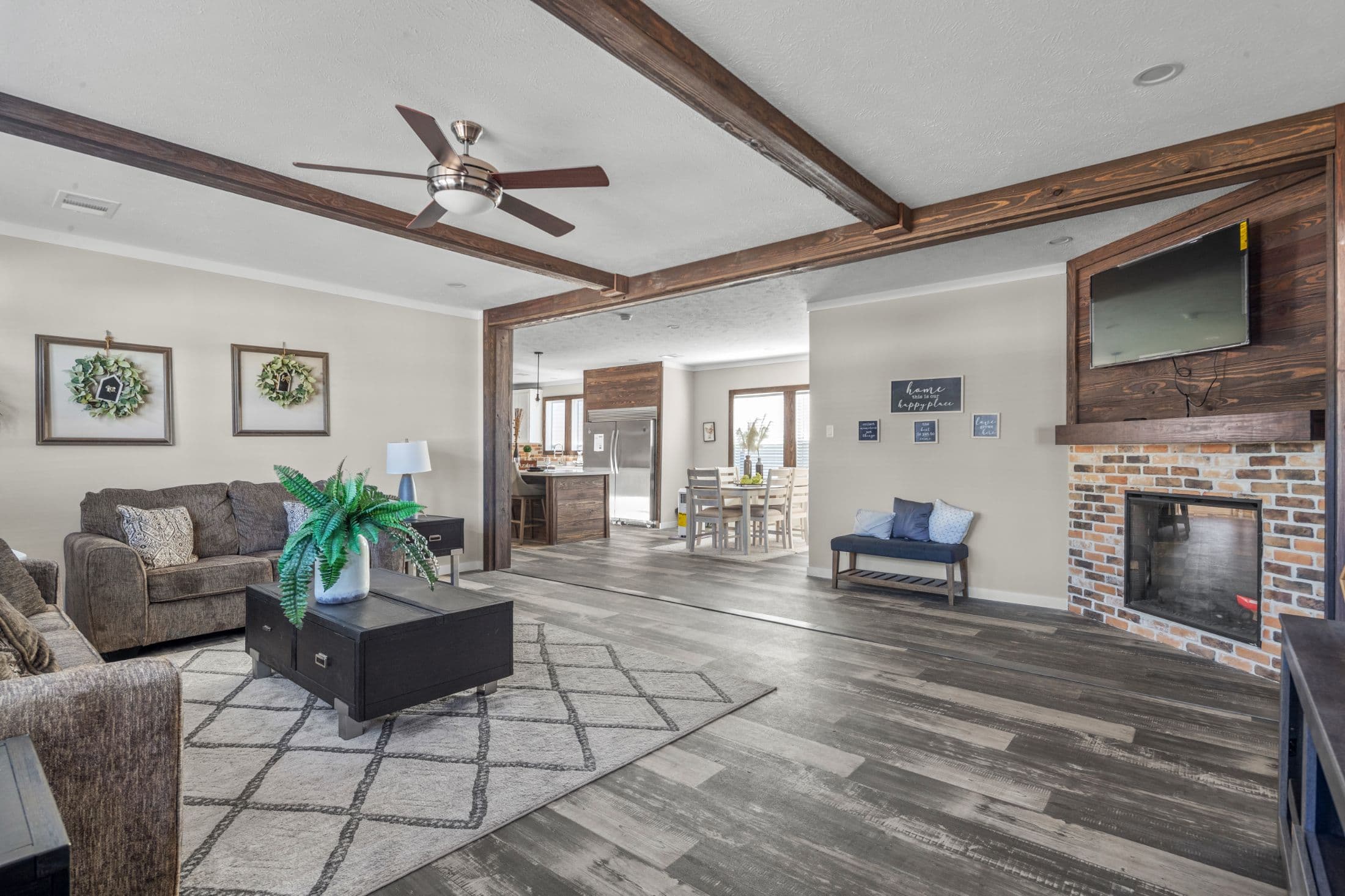 The azalea interior home features