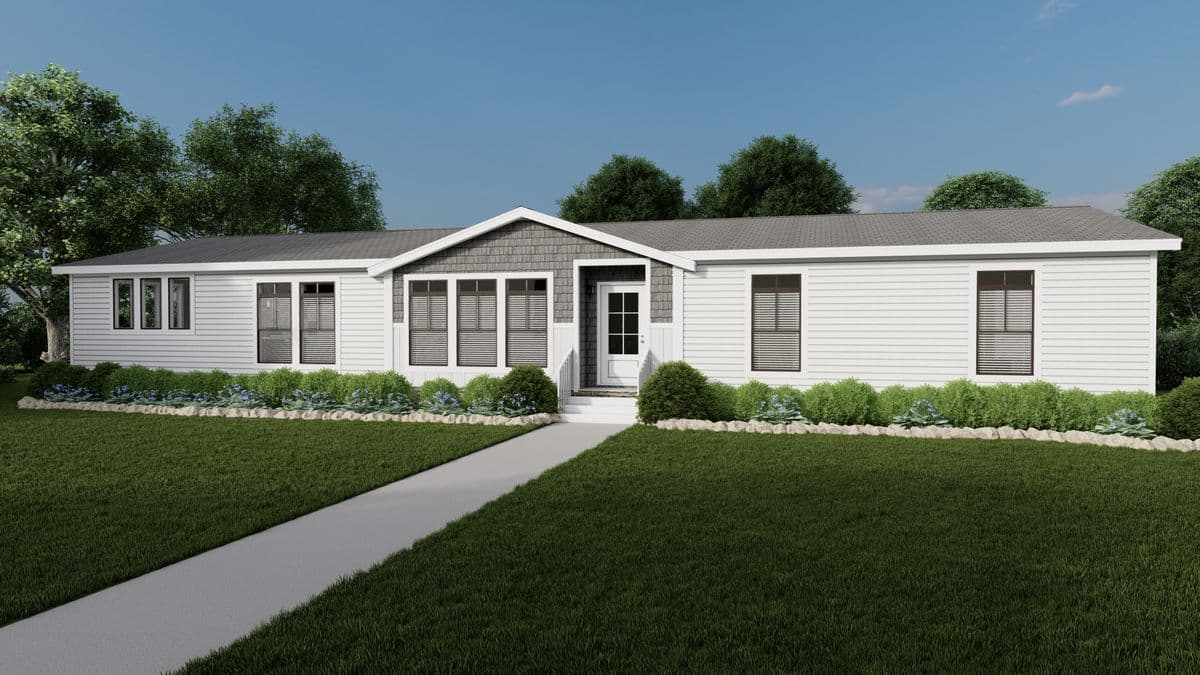 The huxton ii hero, elevation, and exterior home features