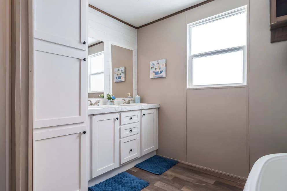 The farmhouse breeze 72 bathroom home features