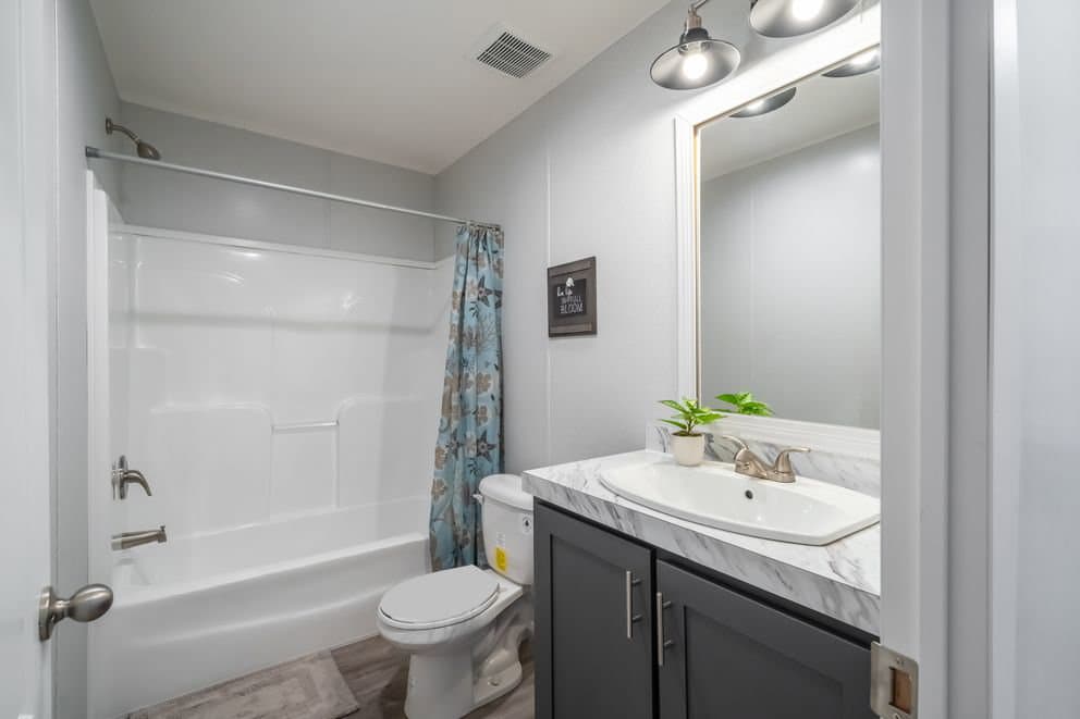 The fusion c bathroom home features