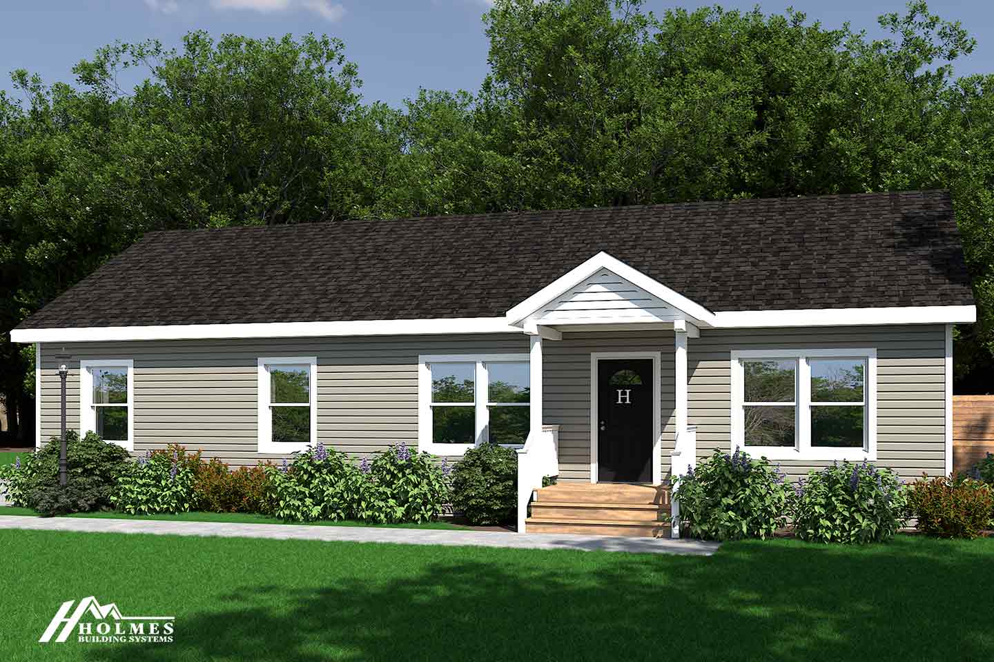 Hawthorn hero, elevation, and exterior home features