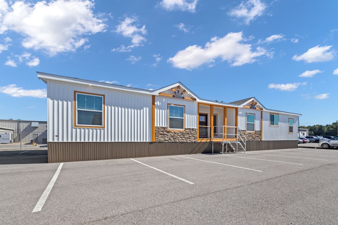 The cedar creek exterior home features