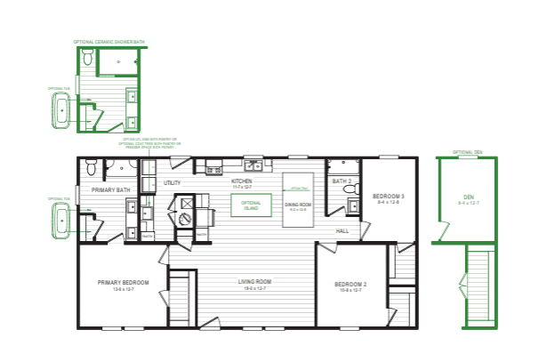 Sapona floor plan home features
