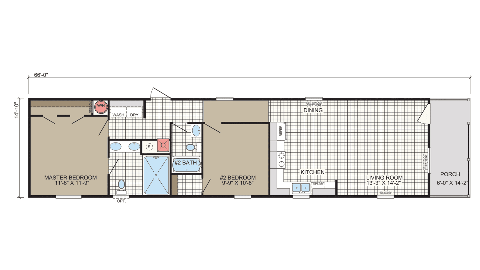 Grand slam 1676401 floor plan home features
