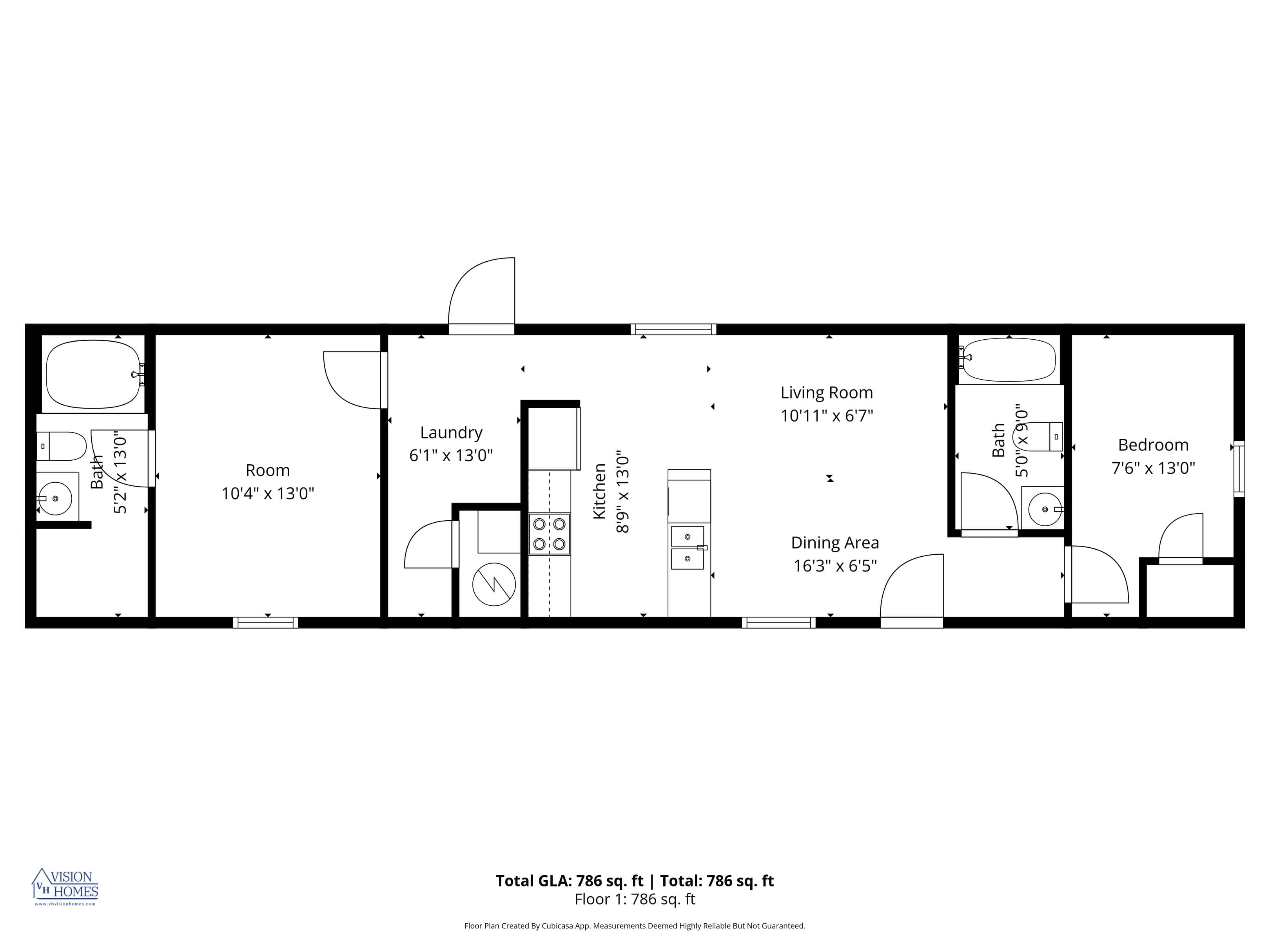 Riverside 1456 floor plan home features