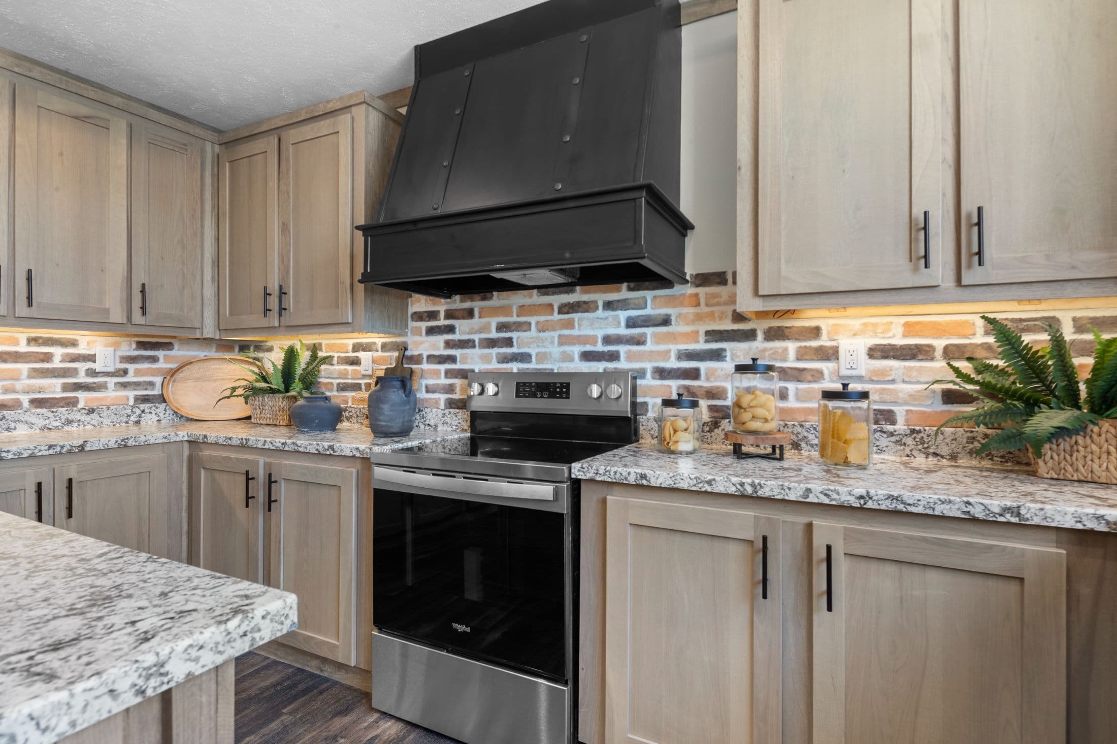 The cedar creek kitchen home features