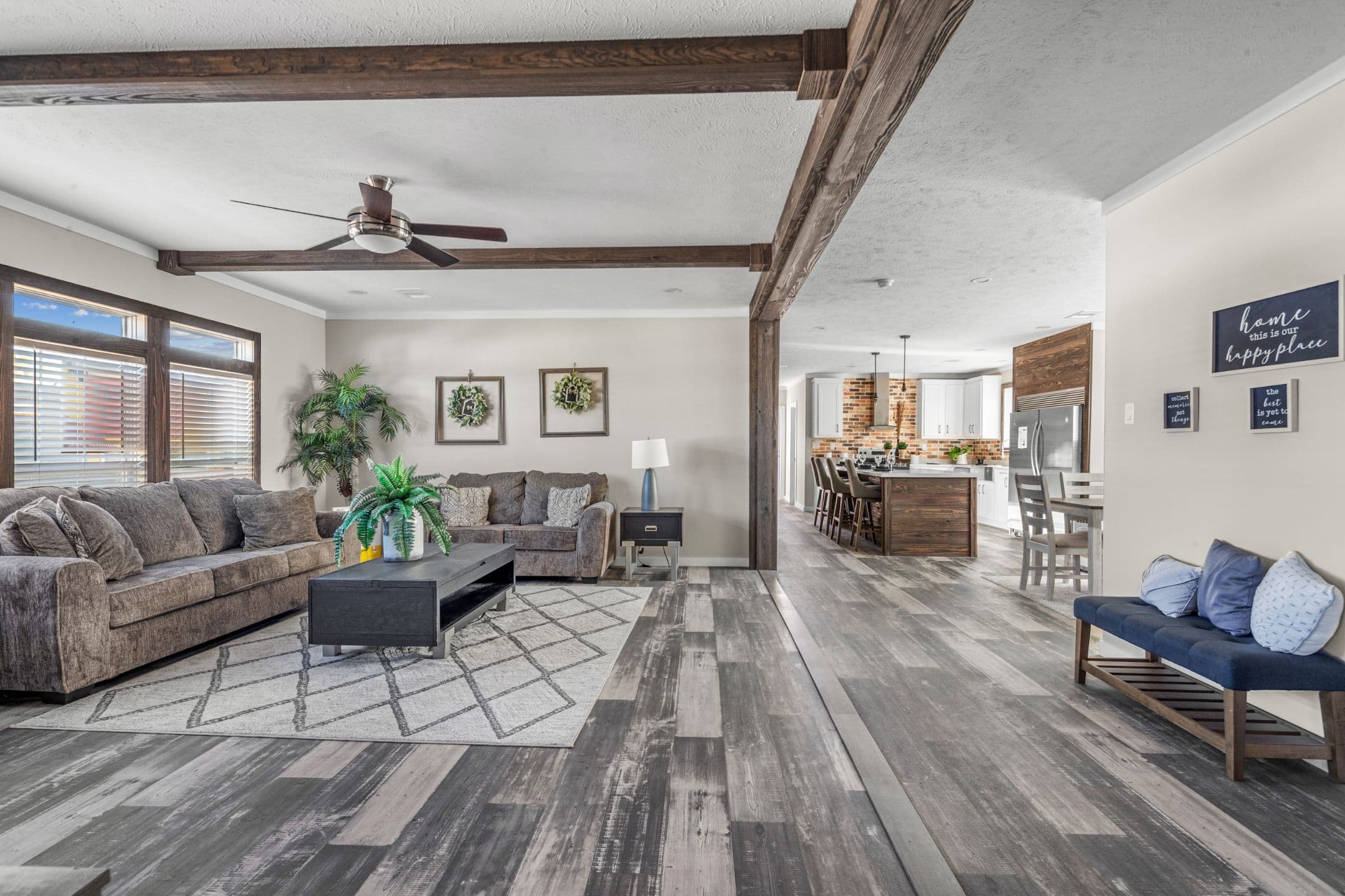 The azalea interior home features