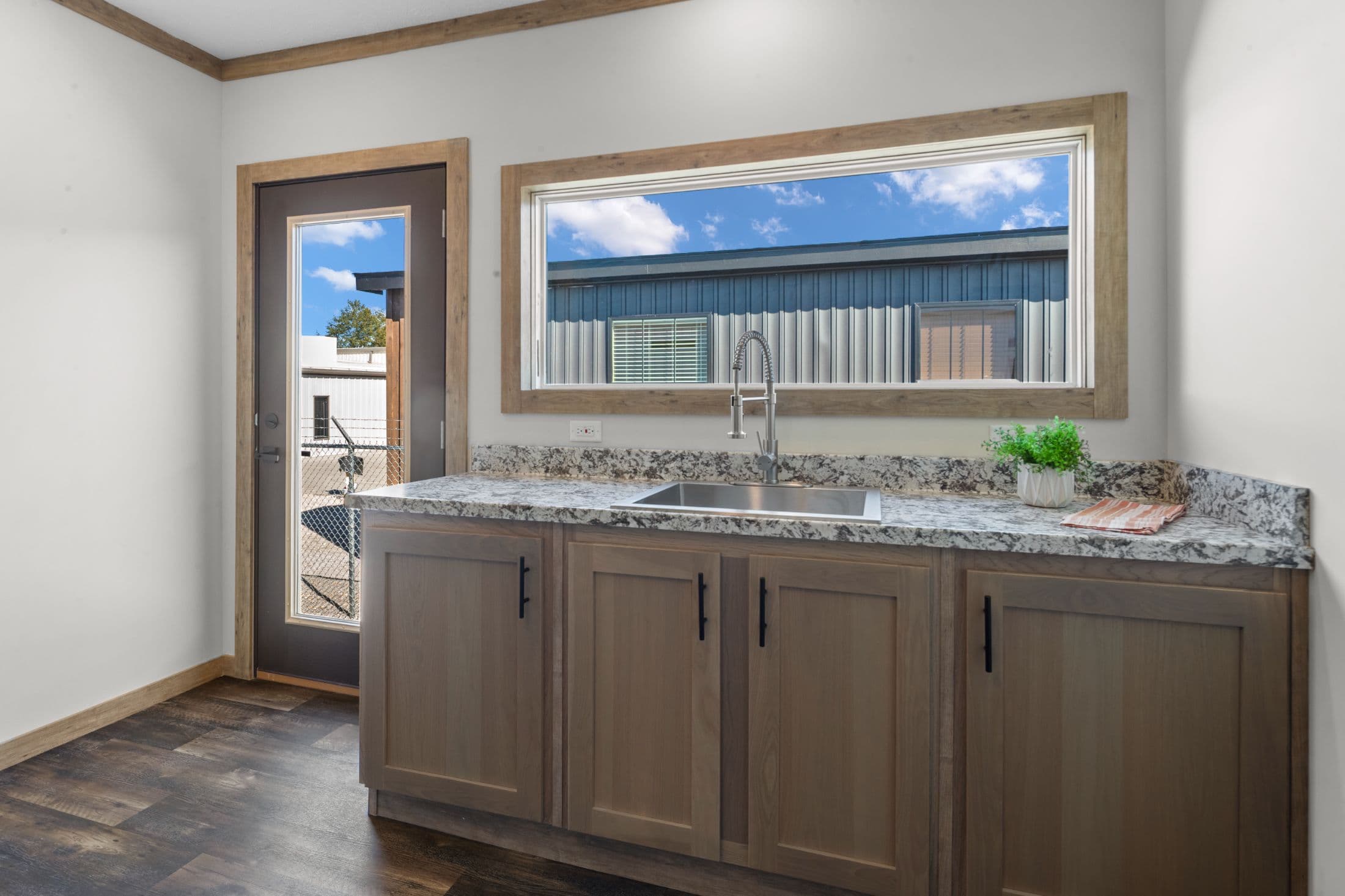 The cedar creek interior home features