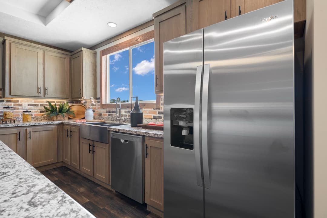 The cedar creek kitchen home features