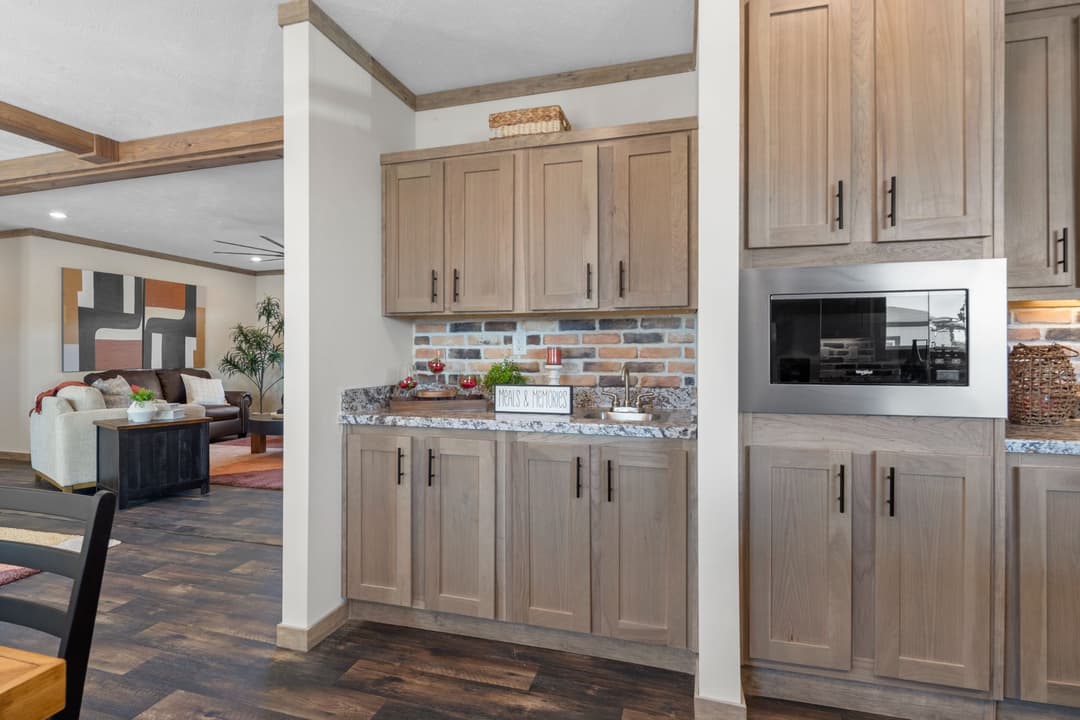 The cedar creek interior home features