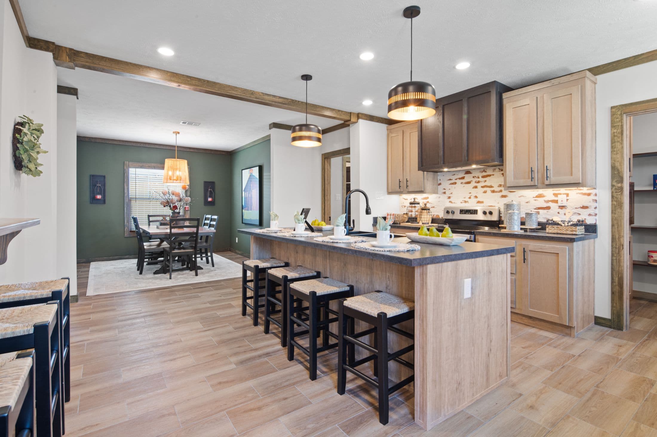 The low country interior home features