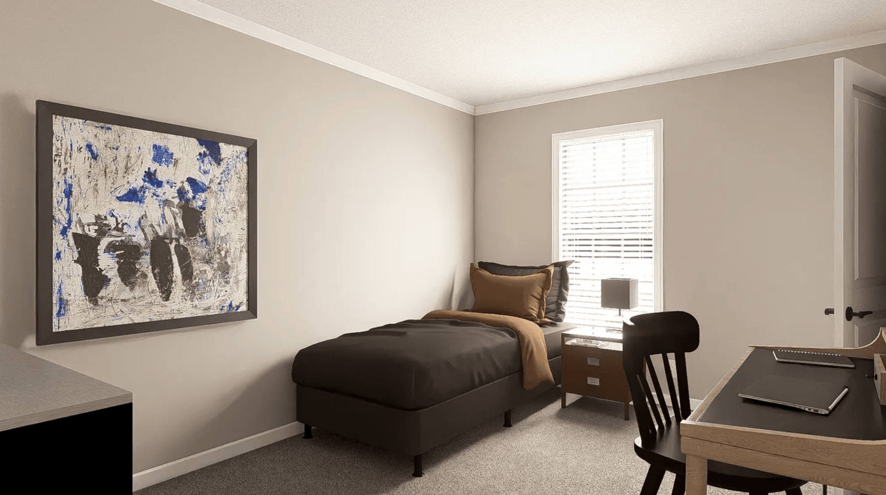 The big easy bedroom home features