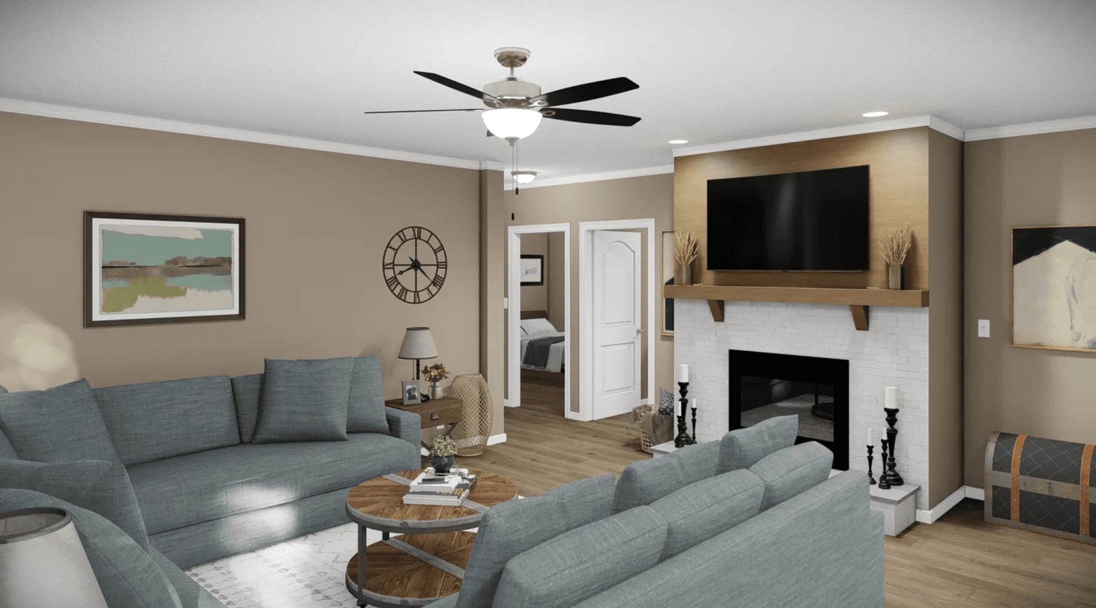 The bandon interior home features