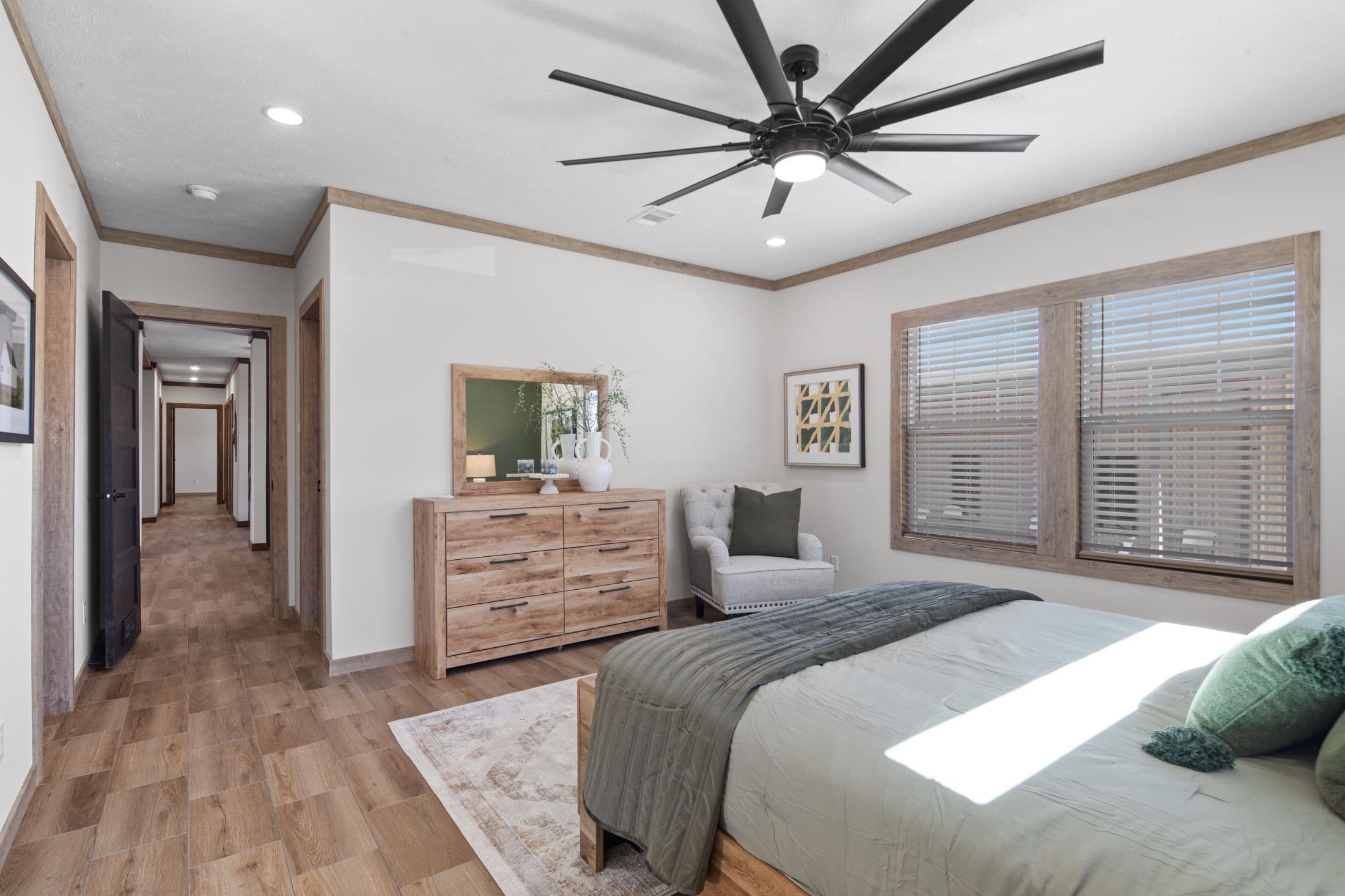 The low country bedroom home features