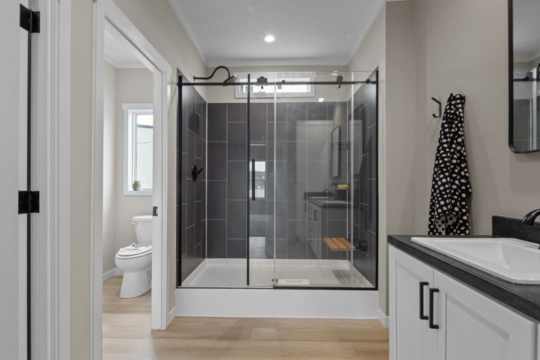 The altitude 2 bathroom home features