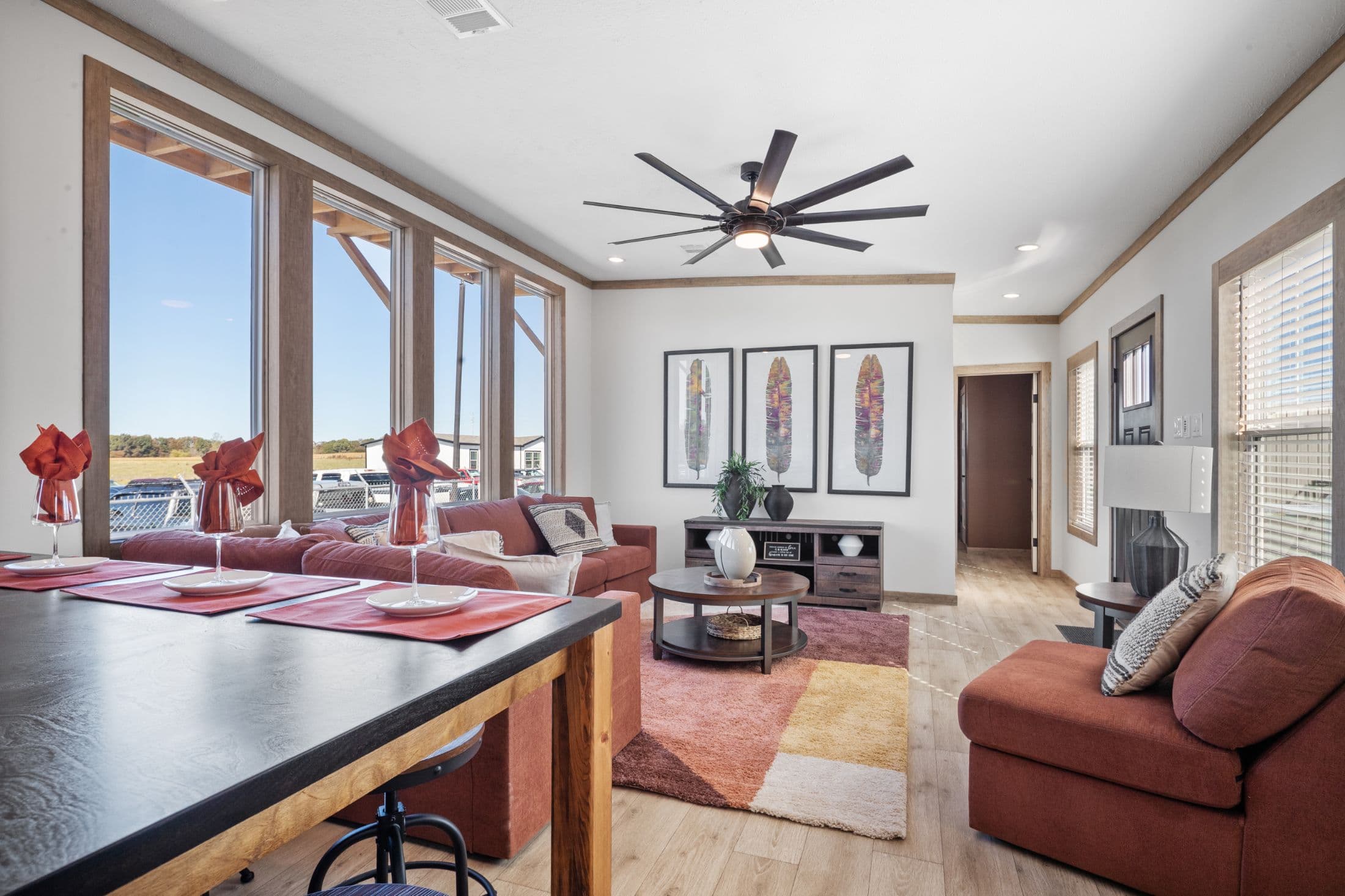 The keystone interior home features