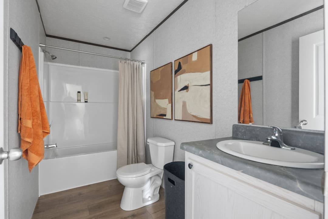 The porch model 3252 bathroom home features