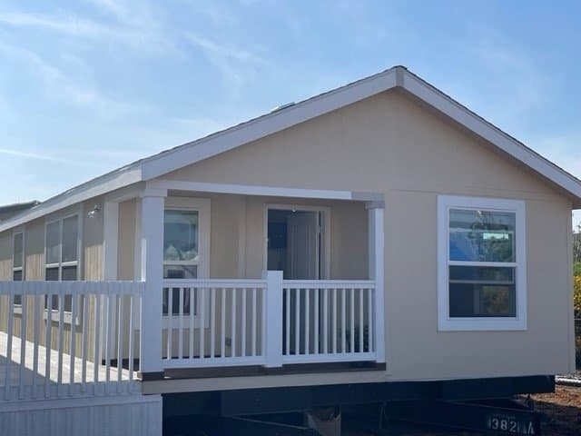 20' wide homes hero, elevation, and exterior home features