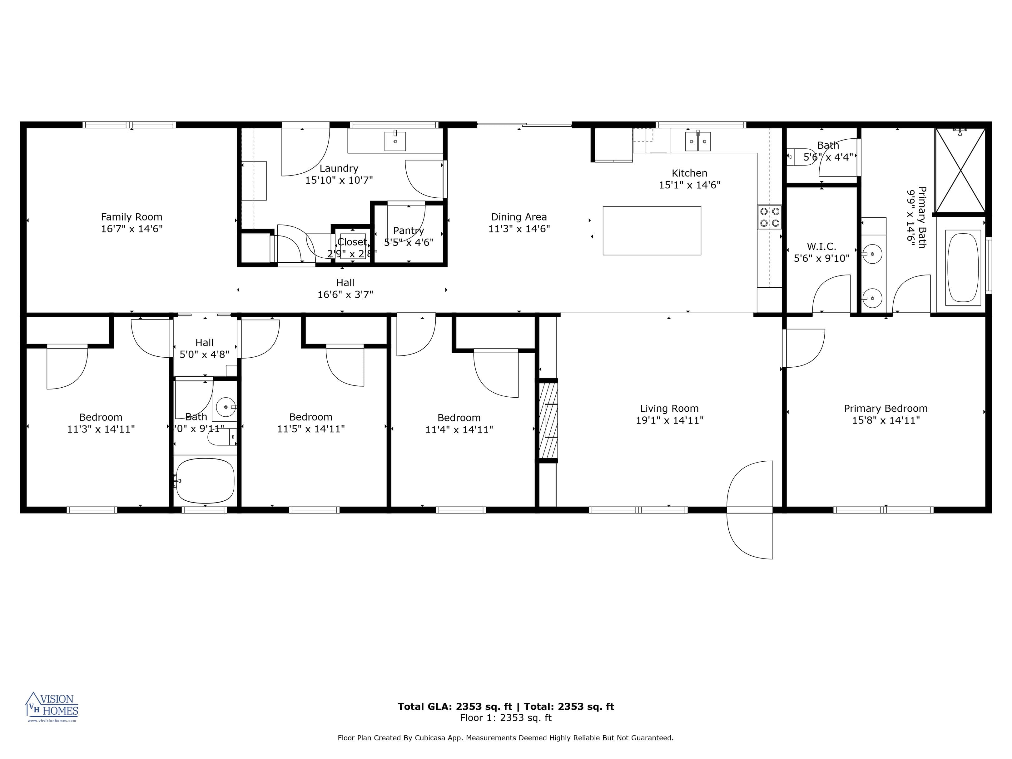 The delilah (inventory) floor plan home features