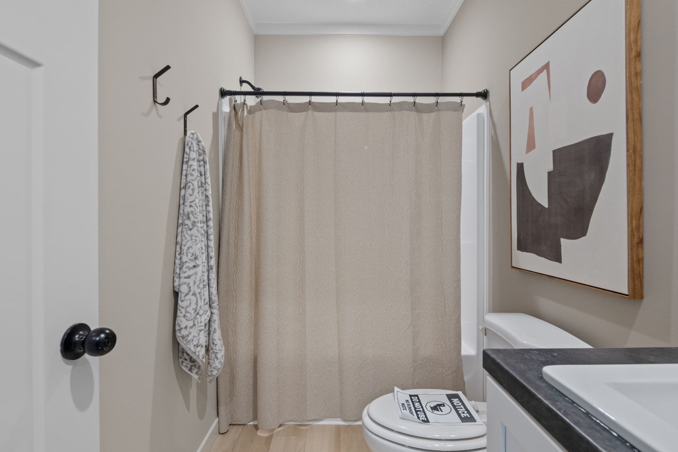 The altitude 2 bathroom home features