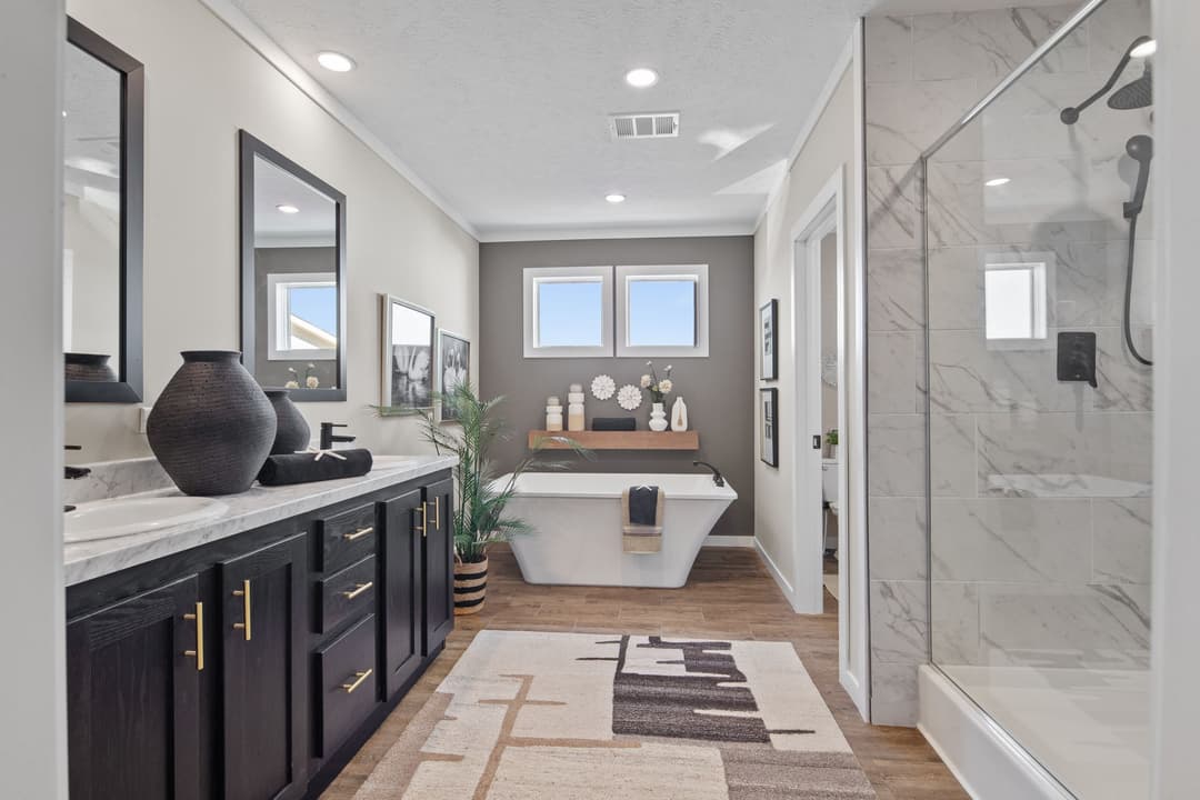 The hangout bathroom home features