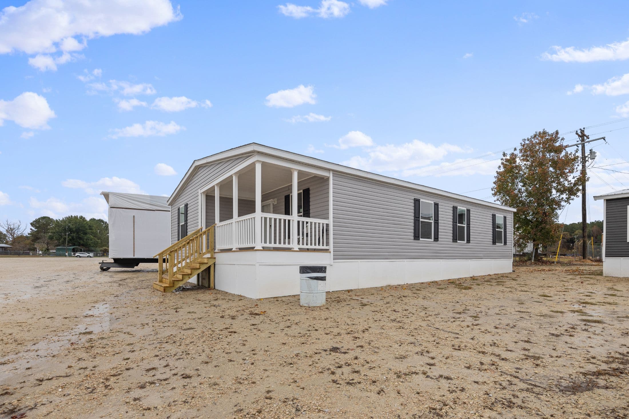 The porch model 3252 exterior home features